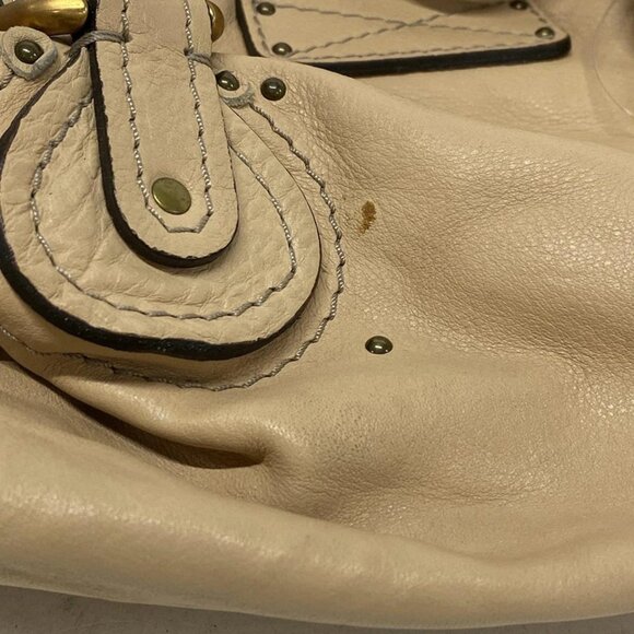 Chloe Paddington Beige Leather Handbag 672-051425 - Picture 9 of 14
